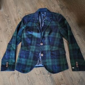 Tommy Hilfiger Plaid Blazer, Size 8